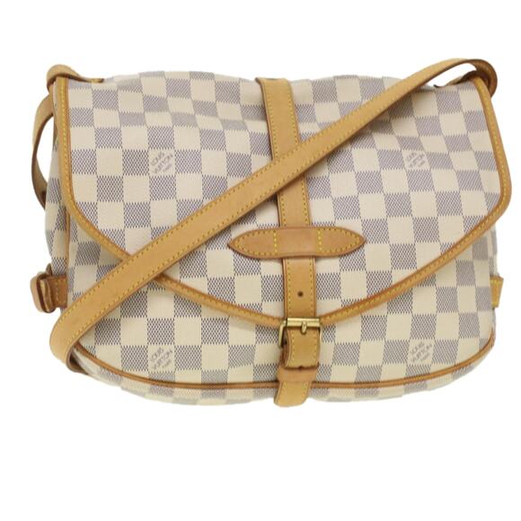 LOUIS VUITTON Damier Azur Saumur 30 Shoulder Bag N48202 - Picture 1 of 16